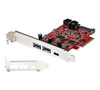 StarTech.com Carte PCIe USB 5 Ports - Carte PCI Express USB 3.1 10Gbps Gen 2 avec 1x USB-C & 2x USB-A - 1x IDC 2 Ports (Connecteur Interne USB 5Gbps) - Carte Contrôleur USB C (PEXUSB312A1C1H) -...