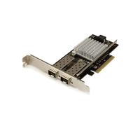 StarTech.com Carte Réseau Fibre Optique 10GbE, 2 Ports SFP+, PCIe 2.0, Chipset Intel 82599, Jumbo Frame 15K, Support VLAN, Windows/Linux/Serveur