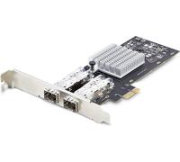 StarTech.com Carte réseau GbE SFP à 2 ports, PCIe 2.0 x1, Intel I350-AM2 2x 1GbE Controller, 1000BASE Copper/Fiber Optic, Dual-Port Gigabit Ethernet NIC, Desktop/Server Backplanes
