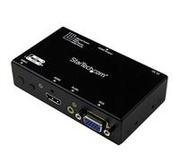 StarTech.com Switch 2x1 HDMI et VGA vers HDMI avec convertisseur VGA vers HDMI et commutation prioritaire - 1080p