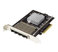 StarTech Carte réseau PCIe pour serveur PEX10GSFP4I – 4 ports SFP+ 10 GbE – Intel XL710