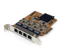 StarTech.com Carte Réseau PCI Express vers 4 ports Gigabit Ethernet RJ45 - Adaptateur PCI-E avec 4x RJ45 10/100/1000 Mb/s (ST1000SPEX42)