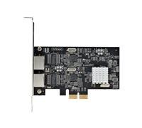 StarTech.com 2-Port 2.5Gbps NBASE-T PCIe Network Card, Intel I225-V, Dual-Port Computer Network Card, Multi-Gigabit NIC, PCI Express Server LAN Card, Desktop Ethernet Interface - Adaptateur...