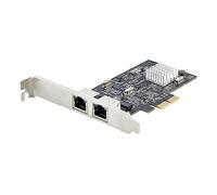 StarTech.com 2-Port 2.5Gbps NBASE-T PCIe Network Card, Intel I225-V, Dual-Port Computer Network Card, Multi-Gigabit NIC, PCI Express Server LAN Card, Desktop Ethernet Interface - Adaptateur...