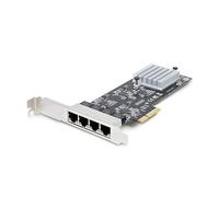 StarTech.com Carte Réseau PCIe à 4 Ports 2,5 Gbps NBASE-T, Intel I225-V - Carte Réseau pour PC - Carte Réseau Ethernet Multi-Gigabit - Carte LAN Serveur PCI Express 2.1 - Interface Ethernet de Bureau