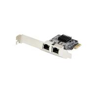 StarTech.com 2-Port Gigabit PCIe Network Adapter Card, TAA Compliant - Adaptateur réseau - PCIe - Gigabit Ethernet x 2 - noir - Conformité TAA