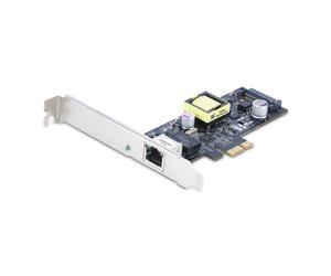 StarTech.com Carte Réseau PoE 2.5Gbps NBASE-T à 1 Port, Intel I225-V, 802.3af/at PoE+ Multi-Gigabit NIC, Adaptateur/Carte Serveur PCIe LAN, Interface Ethernet Alimentée par SATA - Supporte Win/Linux/V