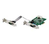 StarTech Carte série PCI Express 2 ports RS-232 UART 16950 - Profil bas