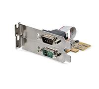 Startech.com 2-port pci express serial card, dual port pcie to rs232 (