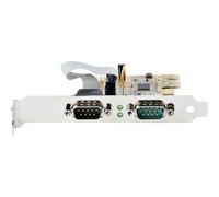Startech.com 2-port pci express serial card, dual port pcie to rs232 (