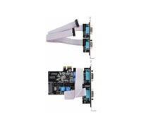 StarTech Carte série PCIe PS74ADF - 4 ports RS232/RS422/RS485, profil bas, DB9, UART 16C1050