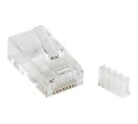 StarTech.com Cat 6 RJ45 Modular Plug for Solid Wire - 50 Pack (CRJ45C6SOL50) - Connecteur de réseau - RJ-45 (M) - CAT 6 - clair (pack de 50) - pour P/N: WIRC6CMPBLU G