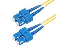 StarTech.com 2m (6.6ft) SC to SC (UPC) OS2 Single Mode Duplex Fiber Optic Cable, 9/125µm, Laser Optimized, 40G/100G Zipcord, Bend Insensitive, Low Insertion Loss - LSZH Fiber Patch Cord (SMDOS2SCSC2M) - cordon de raccordement - 2 m - jaune