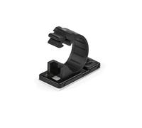 StarTech.com CBMCC2 : Lot 100 Pinces Adhésives Nylon Noir UL94V-2, Diamètre Max. 12mm, Adhésif 3M, Dimensions 35x17x19mm, RoHS