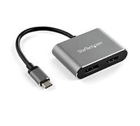 StarTech.com CDP2DPHD Adaptateur multiport USB-C vers DisplayPort ou HDMI - 4K 60 Hz - Convertisseur 2-en-1 USB Type-C à DP HDMI - adaptateur vidéo - DisplayPort / HDMI - 20.5 cm