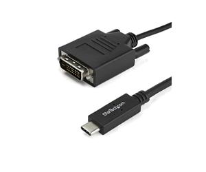StarTech.com CDP2DVIMM1MB - Câble Adaptateur USB-C vers DVI-D 1m - Résolution Max 1920x1200 - Connecteurs Mâle/Mâle - Compatible DisplayPort Alt Mode