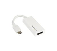 Startech.com cdp2hdw adaptateur usb-c vers hdmi blanc