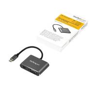 StarTech.com Adaptateur multiport USB-C vers Mini DisplayPort ou VGA - Adaptateur vidéo 2-en-1-4K 60 Hz