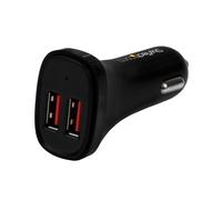 StarTech.com Chargeur Auto USB 2 Ports 24W (4.8A) Noir - USB2PCARBKS - Double Sortie 5V 2.4A par Port - Allume-Cigare 12/24V - Certifié CE/FCC/RoHS