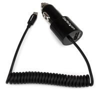 StarTech.com Chargeur pour voiture double avec câble Micro USB et port USB 2.0 - Haute puissance 21W / 4,2A - Noir