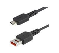 StarTech.com Câble Chargeur Sécurisé 1m - Data Blocker - Câble USB-A vers Micro USB - Protection No-Data Charge/Alim. Uniquement pour SmartPhone/Tablette – Câble Blocage Transfert Données USB