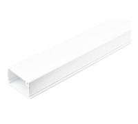 StarTech. COM Chemin de câbles Solide avec Ruban adhésif et Couvercle, 45 mm (l) x 27 mm (H) - 1,8 m de Long, Cache réseau en PVC/Cordon d'alimentation - Système de Conduit Mural pour câble, certifié