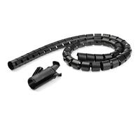 StarTech.com Gaine spirale range-câble en noir - 2,5 m - Diamètre de 25 mm - Avec outil pour insérer les câbles (CMSCOILED2) - kit de gaines pour câbles