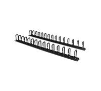 StarTech.com CMVER40UD - Panneau Vertical de Gestion de Câbles Rack 0U - 1.8m (2x91cm) - Acier Noir - Pour Racks 40U+ - RoHS - Vis Incluses