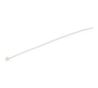 StarTech.com 15cm(6") Cable Ties, 3mm(1/8") wide, 39mm(1-3/8") Bundle Diameter, 18kg(40lb) Tensile Strength, Nylon Self Locking Zip Ties with Curved Tip, 94V-2/UL Listed, 100 Pack, White - Nylon 66 Plastic - TAA (CBMZT6N) - attache câble - Conformité TAA