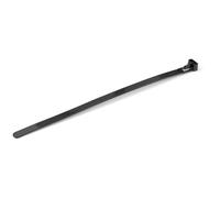 StarTech.com 20cm(8") Reusable Cable Ties, 7mm(1/4") wide, 50mm(1-7/8") Bundle Dia. 22kg(50lb) Tensile Strength, Releasable Nylon Ties, Indoor/Outdoor, 94V-2/UL Listed, 100 Pack, Black - Nylon 66 Plastic - TAA (CBMZTRB8BK) - attache câble - Conformité TAA