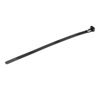 StarTech.com 20cm(8") Reusable Cable Ties, 7mm(1/4") wide, 50mm(1-7/8") Bundle Dia. 22kg(50lb) Tensile Strength, Releasable Nylon Ties, Indoor/Outdoor, 94V-2/UL Listed, 100 Pack, Black - Nylon 66 Plastic - TAA (CBMZTRB8BK) - attache câble - Conformité TAA