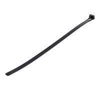 StarTech.com Colliers de Serrage Réutilisables 25 cm Noirs - Largeur 7 mm - Diam. faisceau 65 mm - Résistance traction 22 kg - Colson nylon détachable - Intérieur/extérieur - Homologués 94V-2/UL - 100