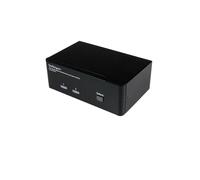 Commutateur kvm 2 ports displayport® double ecran, usb et audio - swit