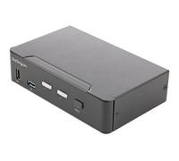 StarTech.com Commutateur KVM 2 ports HDMI - Moniteur unique 4K 60Hz Ultra HDR - Commutateur KVM HDMI 2.0 avec hub 2 ports USB 3.0 (5 Gbit/s) et 4x USB 2.0-HID, audio - Hotkey - TAA