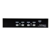 Commutateur kvm 4 ports vga concentrateur usb, montage en rack - switc