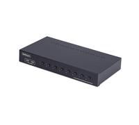 StarTech.com Commutateur KVM DisplayPort 8 Ports avec Kit de Montage en Rack 1U, DP 1.2, Commutation par Bouton-Poussoir