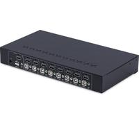StarTech.com Commutateur KVM HDMI 8 ports, kit de montage en rack 1U, 4K 60Hz HDMI 2.0, commutateur KVM, hub USB 4 ports, bouton/clé de commande, commutateur KVM HDMI, TAA