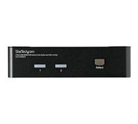 StarTech.com Commutateur KVM HDMI USB 2 ports avec audio et concentrateur USB 2.0 - Commutateur écran-clavier-souris/audio/USB - 2 x KVM / audio / USB - 1 utilisateur local - de bureau - pour P/N: IM1