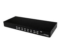 StarTech.com Commutateur KVM PS/2 USB 8 ports 1U empilables sur rack avec OSD (SV831DUSBGB)