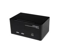 StarTech.com Commutateur KVM USB DVI 2 Ports 3 Écrans, Hub USB 2.0, Audio, Résolution 1920x1200, Ports Console DVI-I/USB-A, SV231TDVIUA
