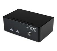 Commutateur KVM USB et double DVI à 2 ports avec audio et hub USB 2.0