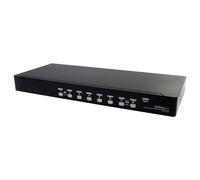 StarTech Commutateur KVM SV831DUSBAU USB/VGA 8 ports - Audio 3,5 mm, Rack 1U, Câbles inclus