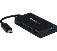 Startech.Com Concentrateur Usb-C 4 Ports Usb-A - Usb 3.0 Superspeed 5Gbps - Concentrateur De Charge Portable Usb-C Vers Usb-A Bc 1.2 Avec Adaptateur Secteur (Hb30C4Afs)[Z1555]