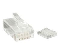 StarTech.com Connecteur de prise modulaire multibrin Cat6 RJ45 - Paquet de 50 - Connecteur de réseau - RJ-45 (M) - CAT 6 - bloqué - clair (pack de 50) - pour P/N: R300WN22MO5E, R300WN22MO5G, R300WN22M