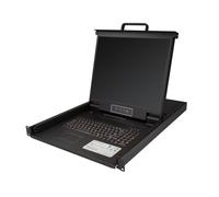 StarTech.com Console KVM à Montage Rack 8 Ports avec Câbles de 1,8m - Switch KVM Intégré avec Écran LCD 19" - Tiroir KVM LCD 1U Complet - KVM OSD - Durable 50,000 MTBF - Support USB + VGA - Clavier QW