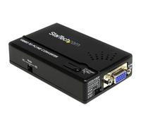 StarTech Convertisseur vidéo SVA5M3NEUA - Composite & S-vidéo vers VGA, 1600×1200, PAL/NTSC - Noir