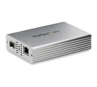 StarTech.com Convertisseur fibre optique vers RJ45 avec fente SFP+ ouverte - 10GBASE-T - Ethernet à fibre 10 Gb (MCM10GSFP) - convertisseur de média à fibre optique - 10 GigE