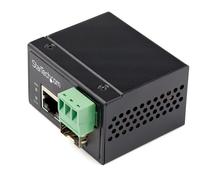 StarTech.com Convertisseur Fibre RJ45 Industriel - 100Mbps SFP vers Réseau Ethernet/Cat6 - Fibre Optique Mono Mode/Multi Mode vers Cuivre - 12-56V CC - IP-30/ -40 à +75°C