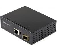 StarTech.com Convertisseur Fibre RJ45 Industriel - 1Gbps SFP vers Réseau Ethernet/Cat6 - Gigabit Fibre Optique Mono Mode/Multi Mode vers Cuivre - 12-56V CC - IP-30/ -40 à +75°C