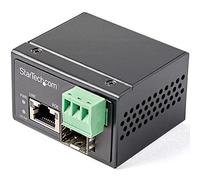 StarTech.com Convertisseur Fibre RJ45 PoE+ Industriel 30W - SFP vers RJ45 - Gigabit Fibre Optique Mono Mode/Multi Mode vers Cuivre - Mini Boîtier IP-30 Durable / -40 à +75°C (IMC1GSFP30W) - convertisseur de média à fibre optique - 10Mb LAN, 100Mb LAN, Gig